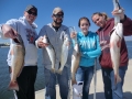 family catching fish in navarre